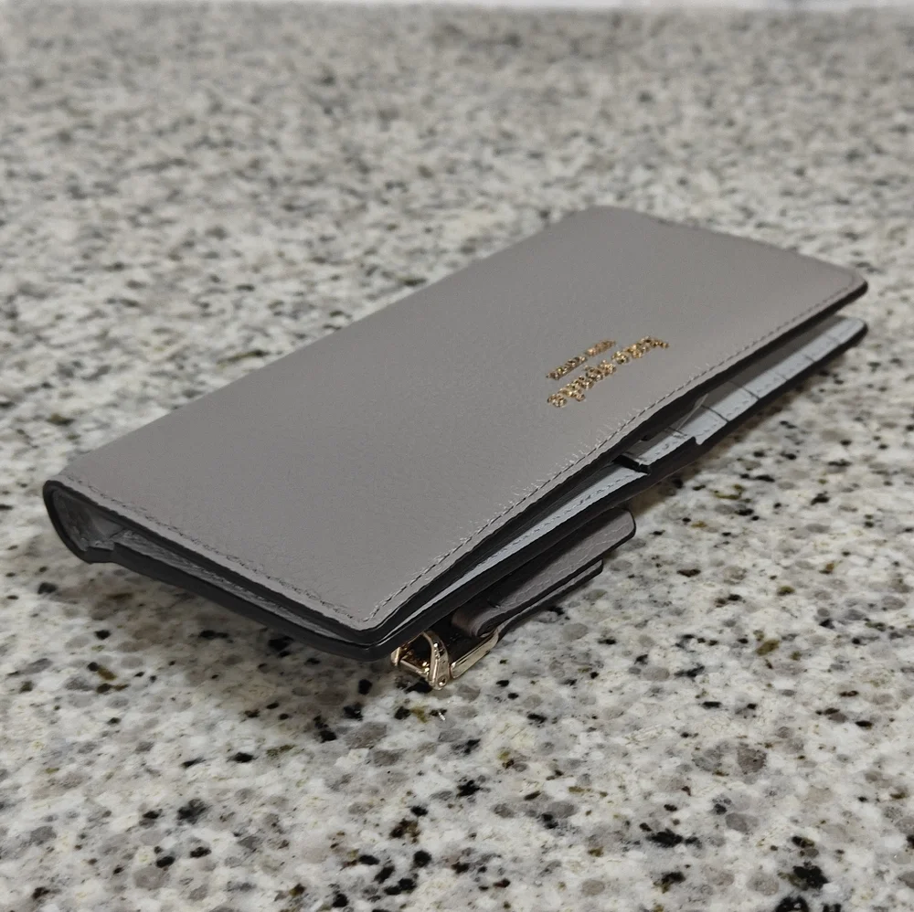 Kate spade roulette wallet (gray)